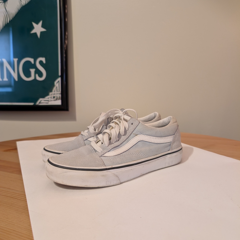 Vans Unisex Old Skool Light Baby Blue Sneakers
